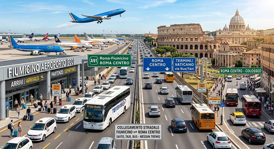 Transfer Aeroporto Fiumicino Tariffa Fissa